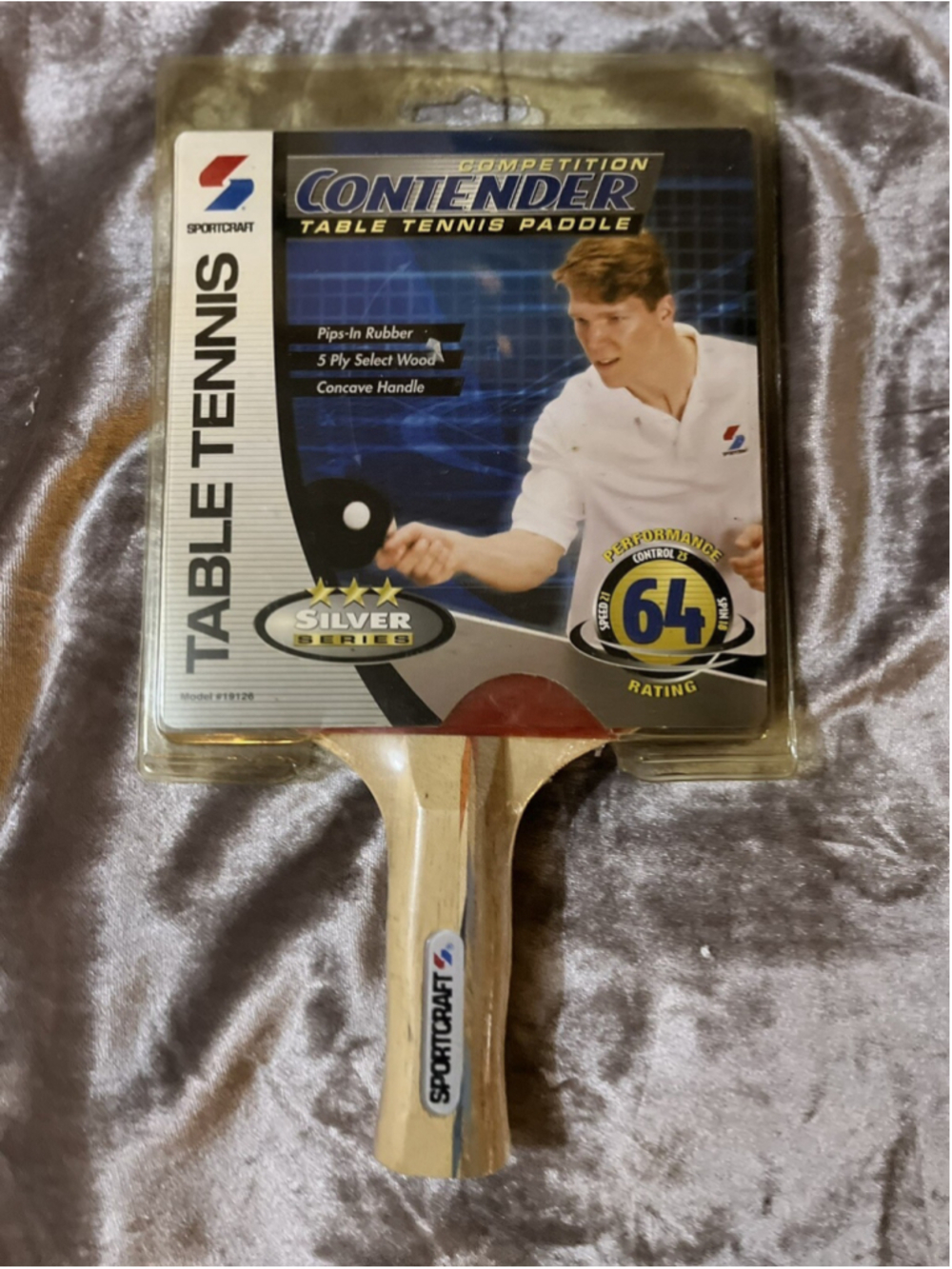 Table Tennis Paddle SportCraft Contender 5-Ply Hardwood Anatomical Competition